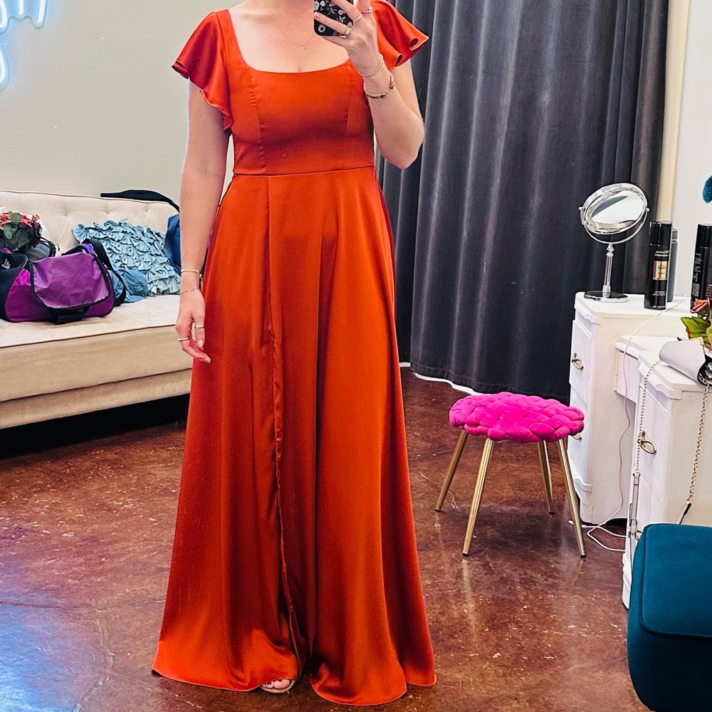 WORN ONCE! Paprika Wedding guest Gown